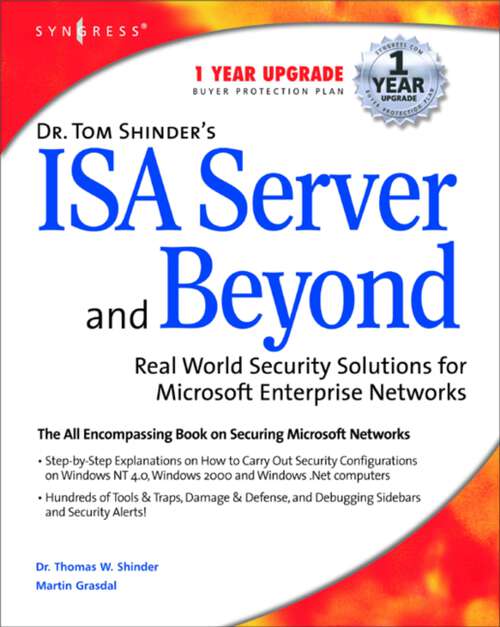 Book cover of Dr Tom Shinder's ISA Server and Beyond: Real World Security Solutions for Microsoft Enterprise Networks