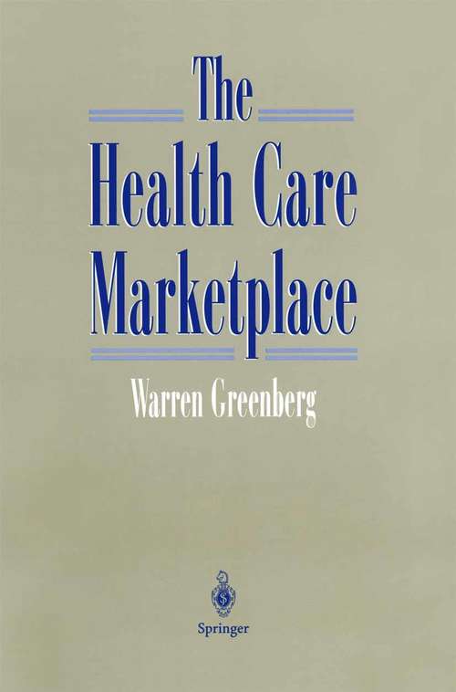 Book cover of The Health Care Marketplace (1998)