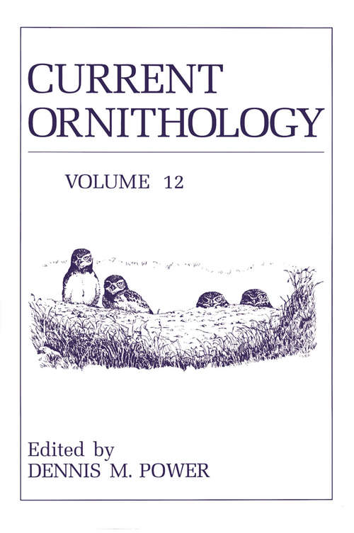 Book cover of Current Ornithology (1995) (Current Ornithology #12)