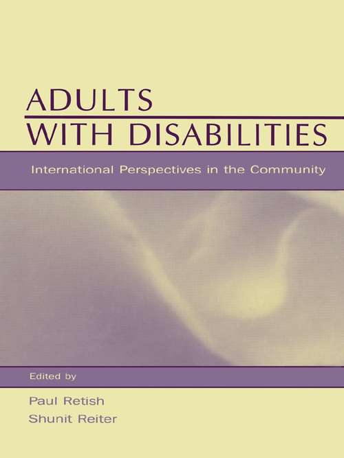 Book cover of Adults With Disabilities: international Perspectives in the Community