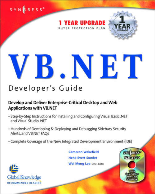 Book cover of VB.Net Web Developer's Guide