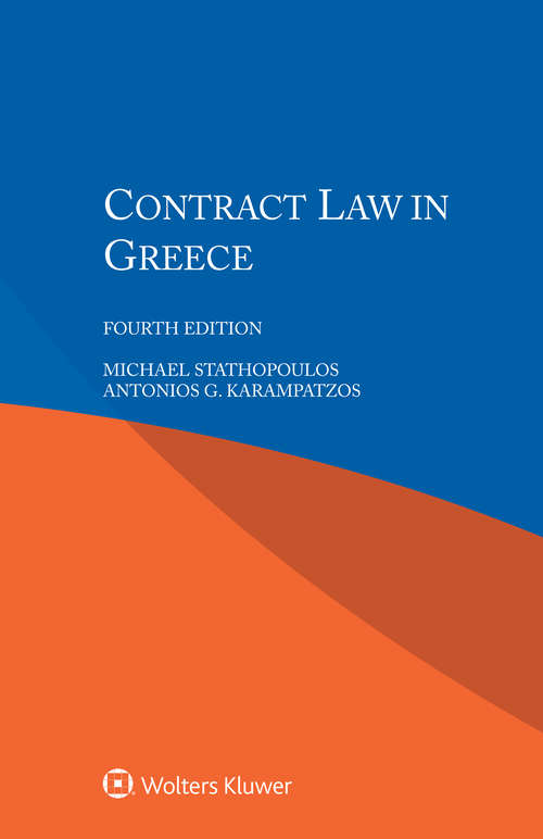 Book cover of Contract Law in Greece (4)