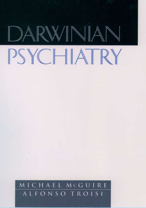 Book cover of Darwinian Psychiatry