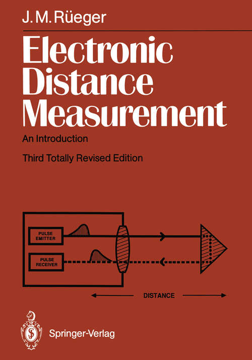 Book cover of Electronic Distance Measurement: An Introduction (3rd ed. 1990)