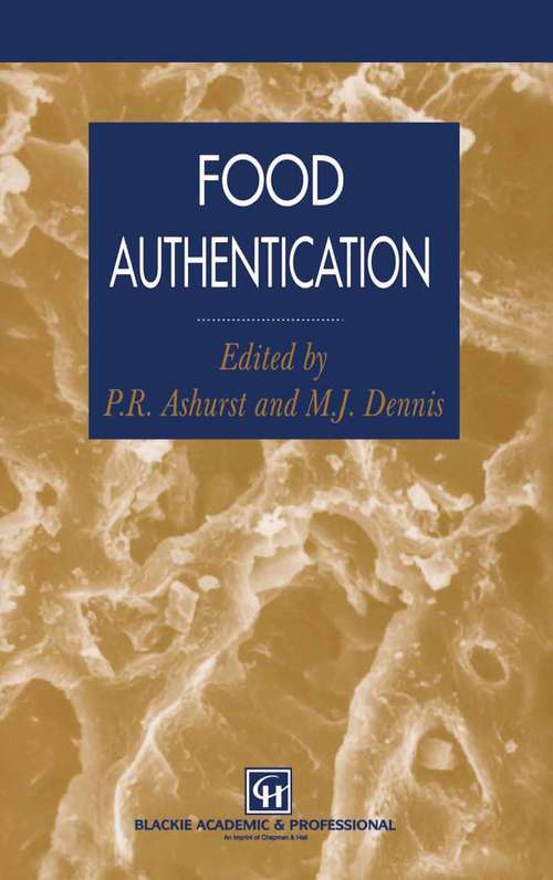 Book cover of Food Authentication (1996)