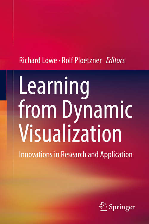 Book cover of Learning from Dynamic Visualization: Innovations in Research and Application
