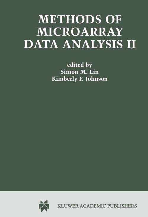 Book cover of Methods of Microarray Data Analysis II: Papers from CAMDA ’01 (2002)