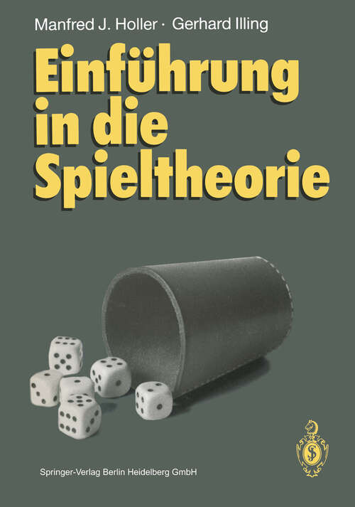 Book cover of Einführung in die Spieltheorie (1991)