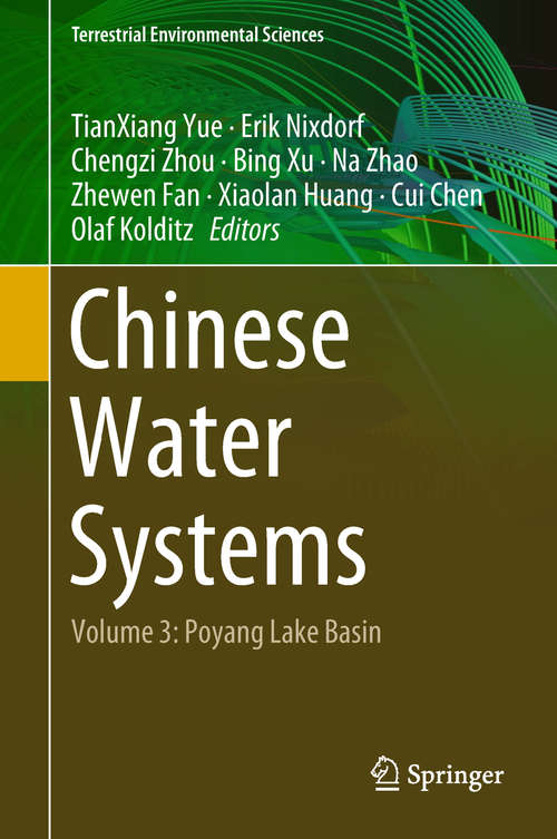 Book cover of Chinese Water Systems: Volume 3: Poyang Lake Basin (1st ed. 2019) (Terrestrial Environmental Sciences)