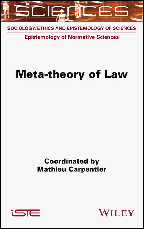 Book cover of Meta-theory of Law