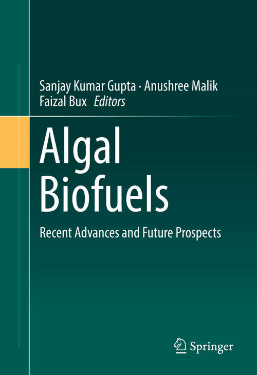 Book cover of Algal Biofuels: Recent Advances and Future Prospects