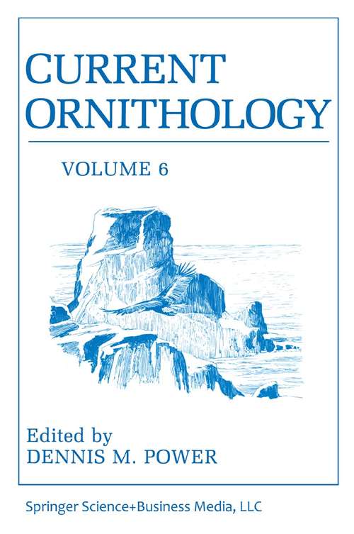 Book cover of Current Ornithology (1989) (Current Ornithology #6)