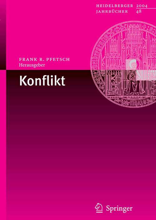 Book cover of Konflikt (2005) (Heidelberger Jahrbücher #48)