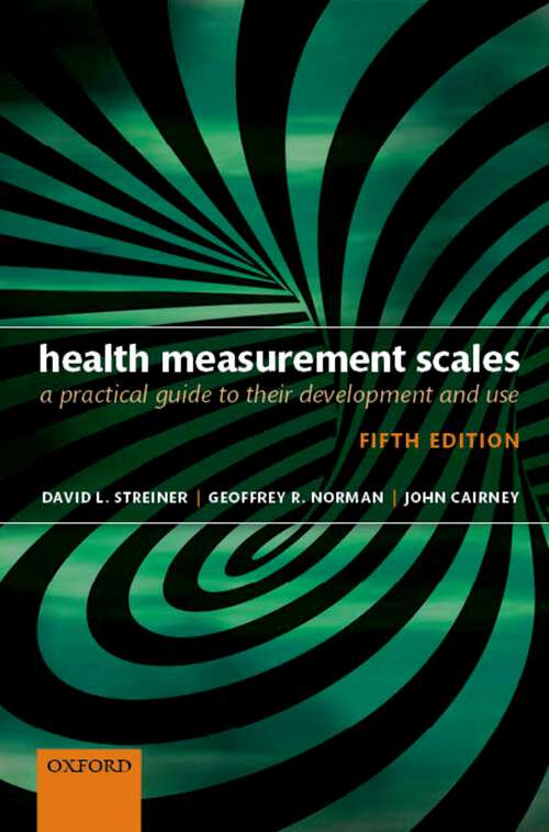 Book cover of Health Measurement Scales: A practical guide to their development and use