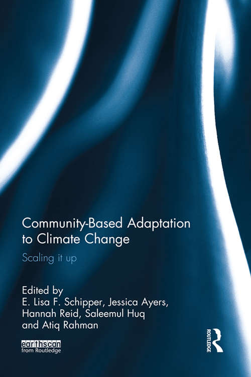 Book cover of Community-Based Adaptation to Climate Change: Scaling it up