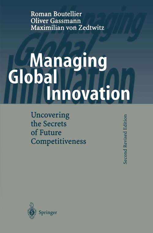 Book cover of Managing Global Innovation: Uncovering the Secrets of Future Competitiveness (2nd ed. 2000)