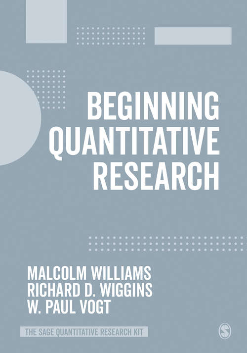 Book cover of Beginning Quantitative Research (The SAGE Quantitative Research Kit)