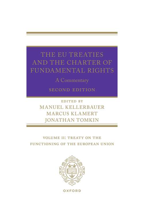 Book cover of The EU Treaties and Charter of Fundamental Rights: A Commentary