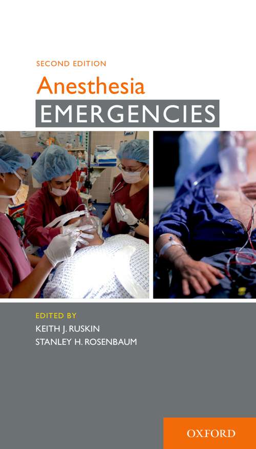 Book cover of Anesthesia Emergencies (Emergencies)