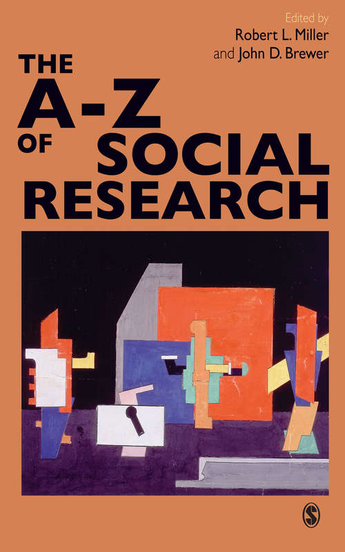 Book cover of The A-Z of Social Research: A Dictionary of Key Social Science Research Concepts (First Edition)