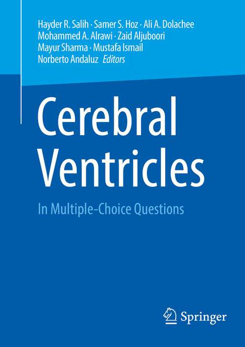 Book cover of Cerebral Ventricles: In Multiple-Choice Questions (1st ed. 2023)