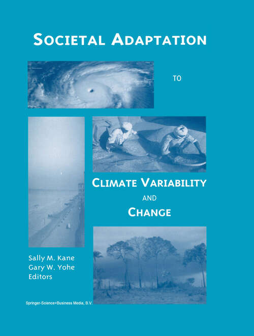 Book cover of Societal Adaptation to Climate Variability and Change (2000)