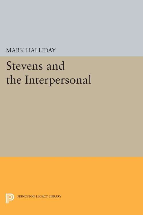 Book cover of Stevens and the Interpersonal