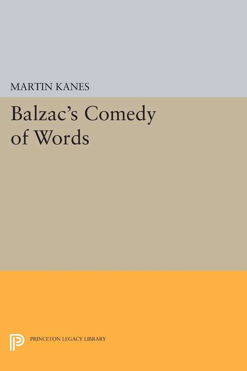 Book cover of Balzac's Comedy of Words (PDF)