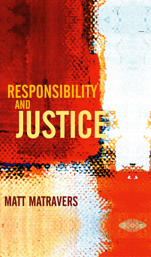 Book cover of Responsibility and Justice