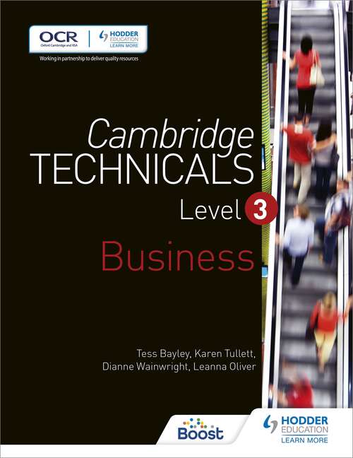 Book cover of Cambridge Technicals Level 3 Business: Cambridge Technicals Level 3 Business Epub