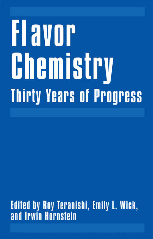 Book cover of Flavor Chemistry: Thirty Years of Progress (1999)