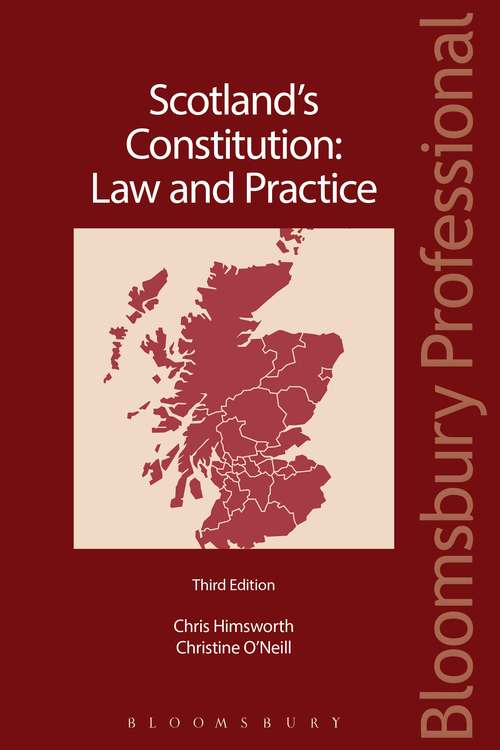 Book cover of Scotland's Constitution: Law and Practice