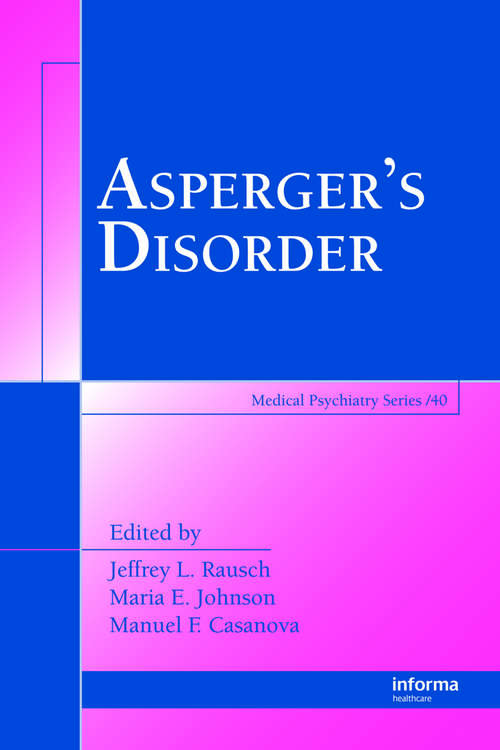 Book cover of Asperger's Disorder