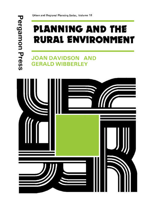 Book cover of Planning and the Rural Environment: Urban and Regional Planning Series