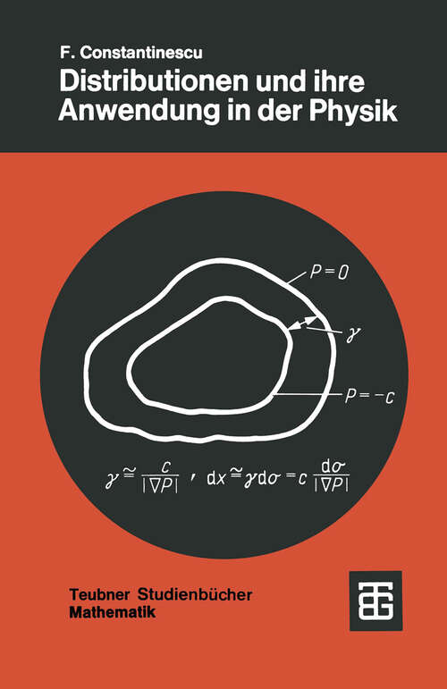 Book cover of Distributionen und ihre Anwendung in der Physik (1974)