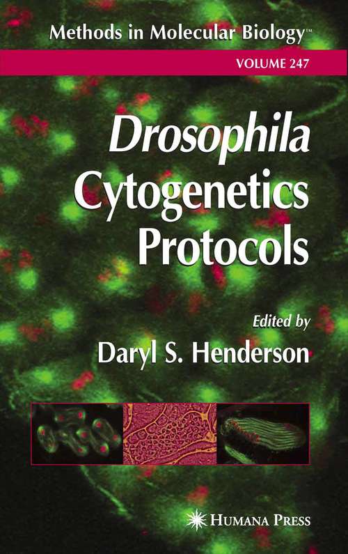 Book cover of Drosophila Cytogenetics Protocols (2004) (Methods in Molecular Biology #247)