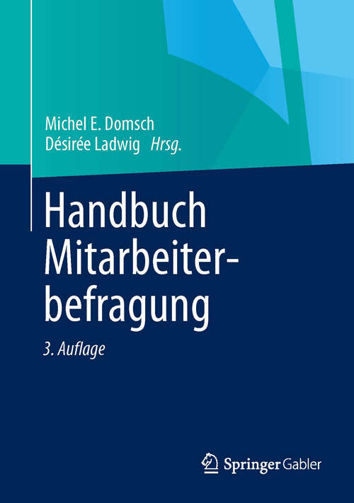 Book cover of Handbuch Mitarbeiterbefragung (3. Aufl. 2013)