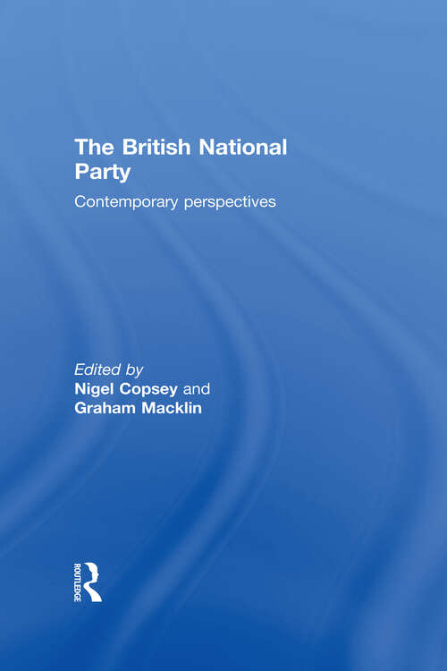 Book cover of British National Party: Contemporary Perspectives (2)