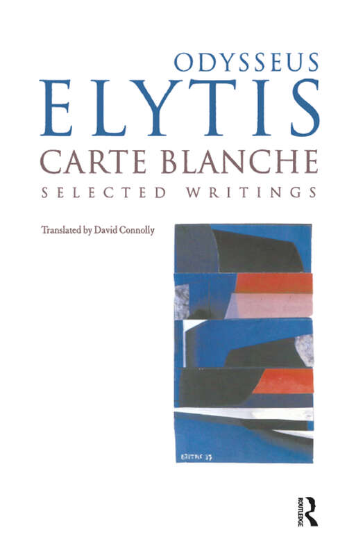 Book cover of Carte Blanche