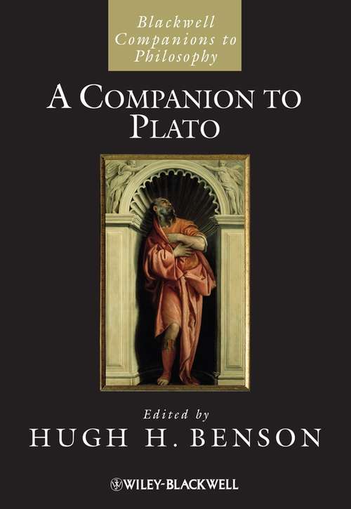 Book cover of A Companion to Plato (Blackwell Companions to Literature and Culture)