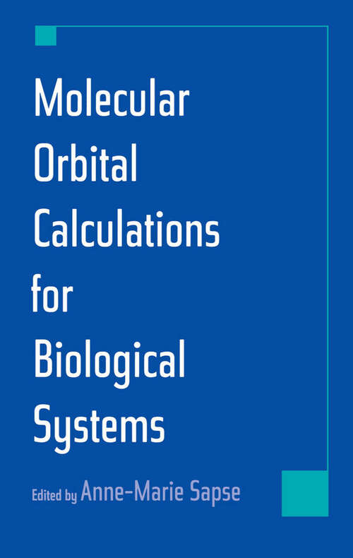 Book cover of Molecular Orbital Calculations for Biological Systems (Topics in Physical Chemistry)