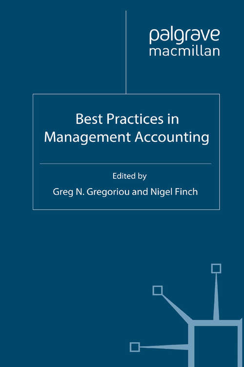 Book cover of Best Practices in Management Accounting (2012)