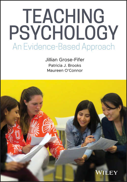 Book cover of Teaching Psychology: An Evidence-Based Approach