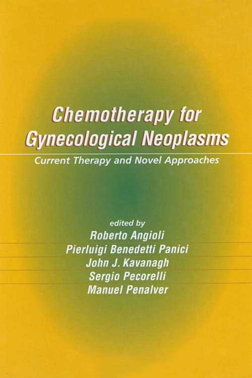 Book cover of Chemotherapy for Gynecological Neoplasms: Current Therapy and Novel Approaches