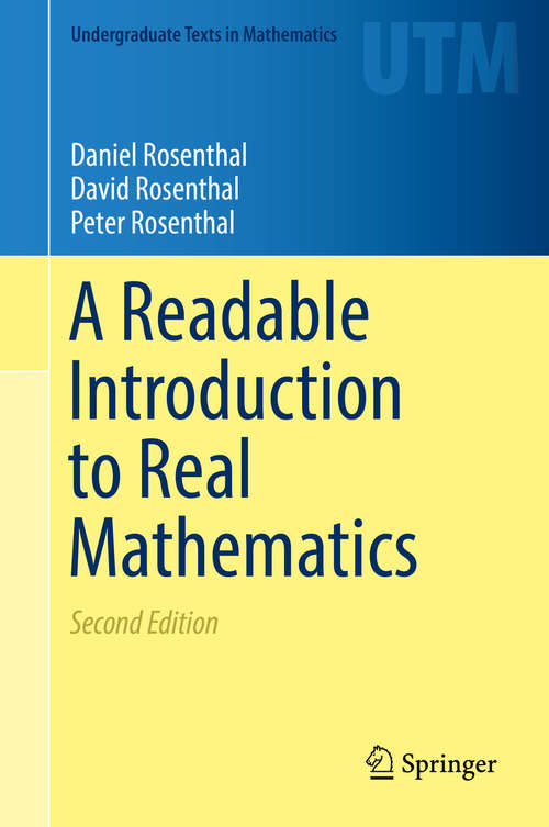 Book cover of A Readable Introduction to Real Mathematics (2nd ed. 2018) (Undergraduate Texts in Mathematics)