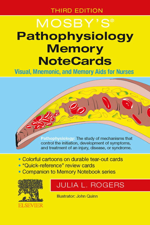 Book cover of Mosby's® Pathophysiology Memory NoteCards - E-Book: Visual, Mnemonic, and Memory Aids for Nurses
