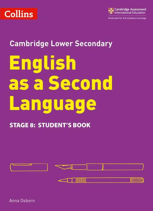 Book cover of Cambridge Lower Secondary English as a Second Language Stage 8: Student's Book (PDF)