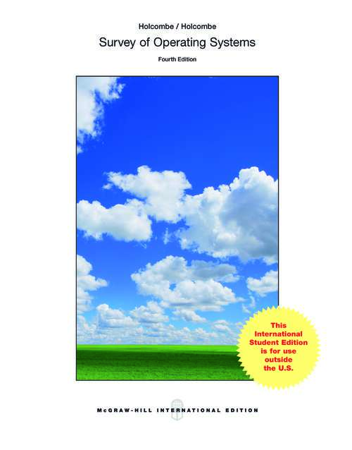 Book cover of Ebook: Survey of Operating Systems (UK Higher Education  Computing Computer Science)