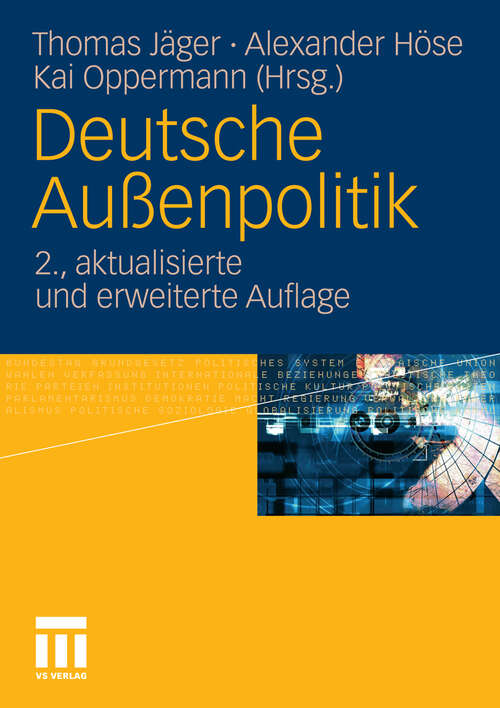 Book cover of Deutsche Außenpolitik (2. Aufl. 2011)