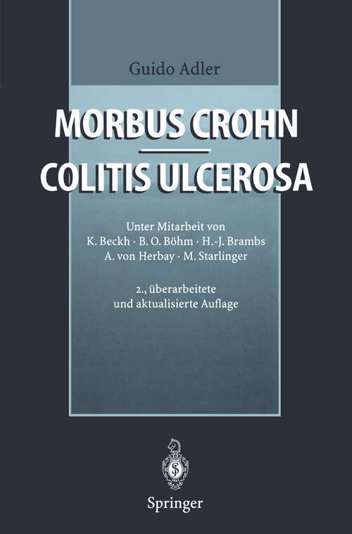 Book cover of Morbus Crohn - Colitis ulcerosa (2. Aufl. 1996)